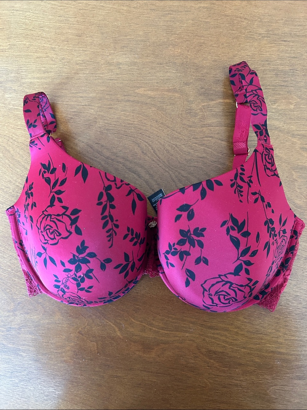 Marks & Spencer Pink Floral Underwire T-Shirt Bra